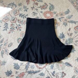 Free People Black Sweater A-Line Skirt